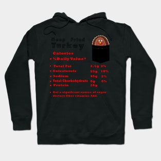 Deep Fried Turkey Nutrition Facts Thanksgiving Thanksgiving Day Hoodie